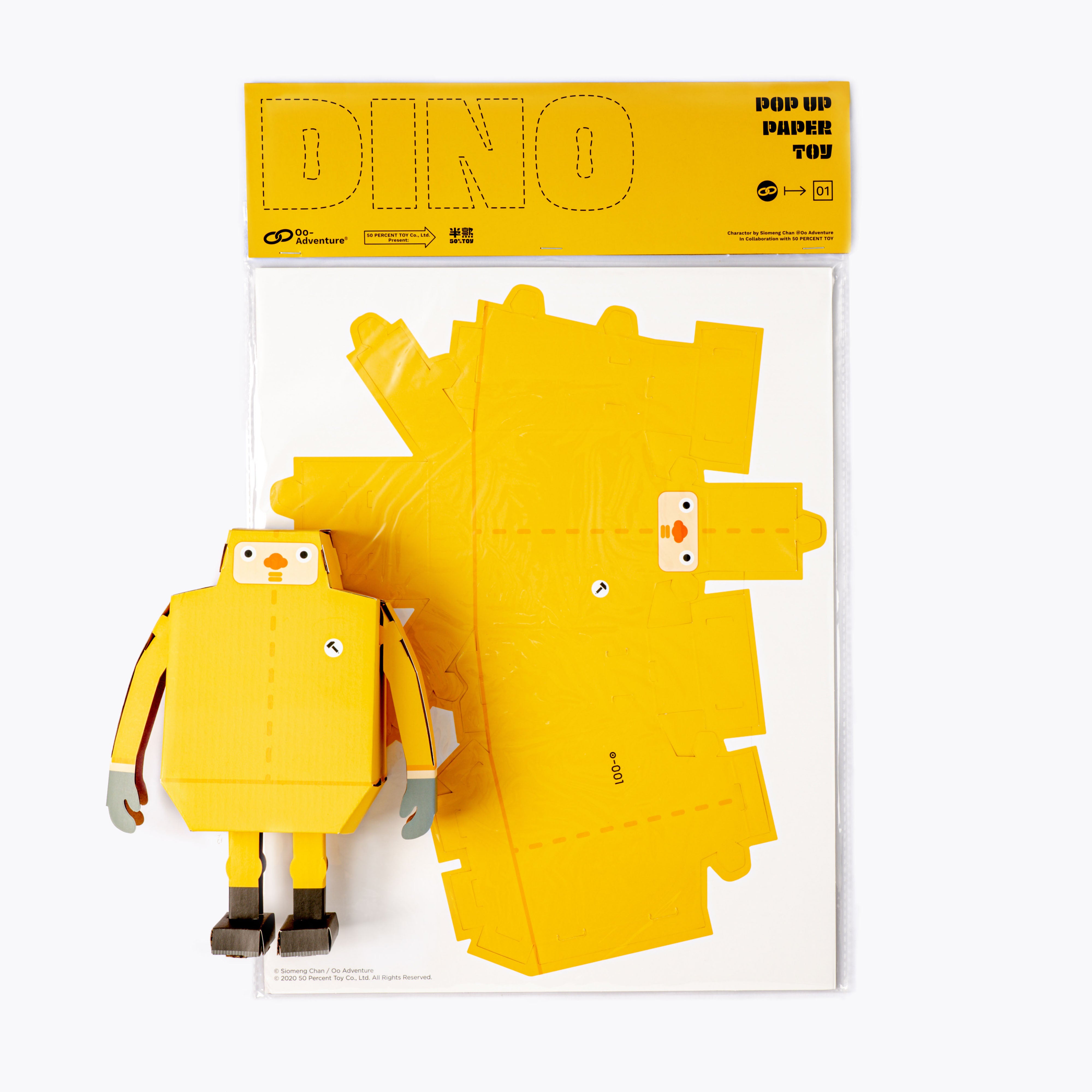 Dino Popup Paper Toy - Lucky Tiger – 50 Percent Toy